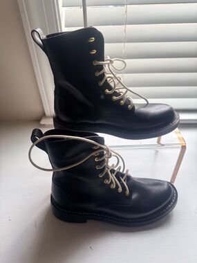 ⭐️🔥RARE Rag & Bone Emil Leather Combat Boots – Size 6.5 – NWOT